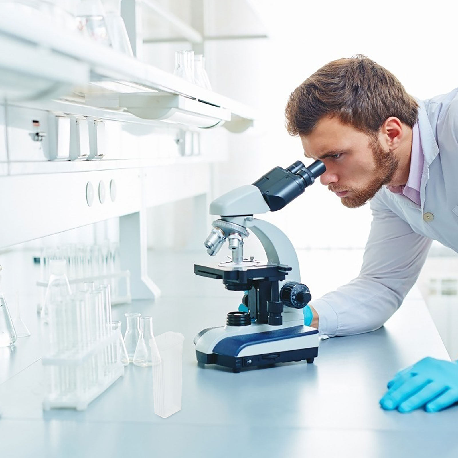 Pathology Slide Storage - 10 Peças Caixa de Armazenamento de