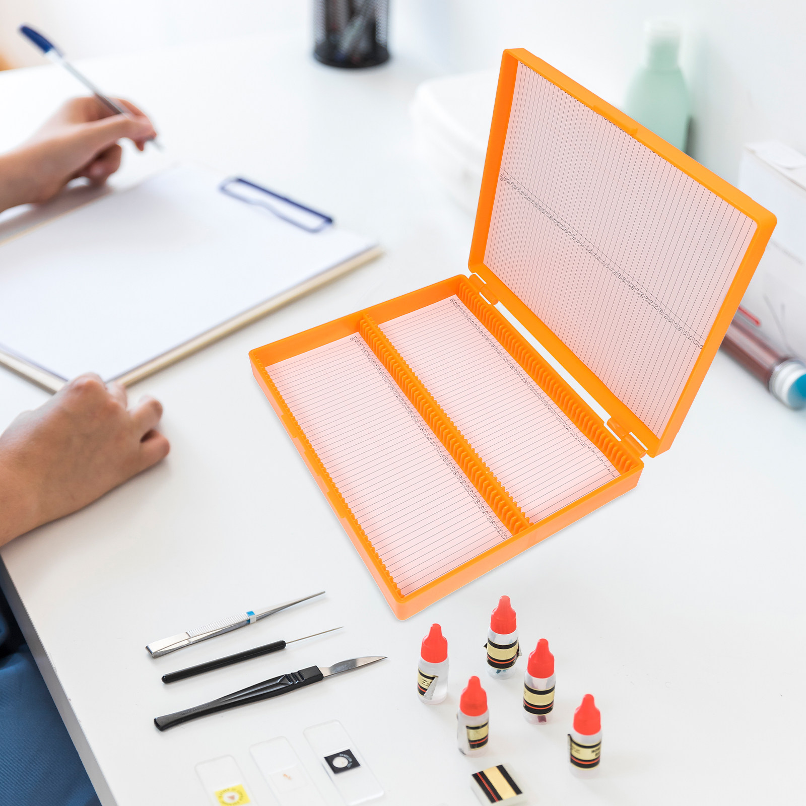 Organizador de Plástico para M - Pathology Slide Storage avaliação e preço